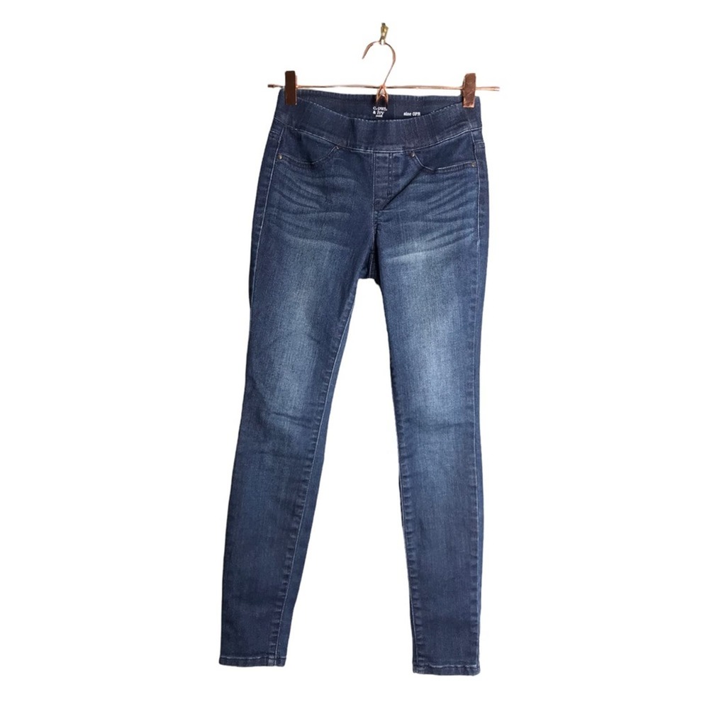 Crown & Ivy | High Rise Skinny Jeans petite •